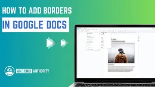 How to add borders in Google Docs
