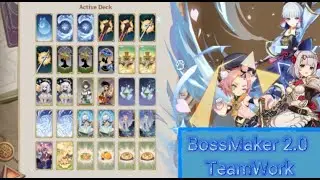 [Genshin TCG] Boss Maker 2.0 deck showcase in nutshell part 3 (Teamwork version)