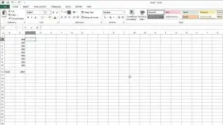 How to calculate a running total using Microsoft Excel 2013?