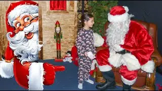 Valeria & Amy visit Santa 🎅 | Santa's Workshop - Christmas story for kids