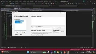 How to create WebSocket Server using Windows Form App C#