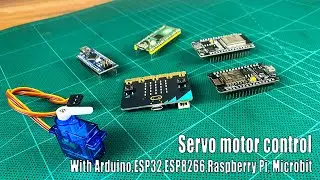 How to control a servo motor with Arduino, ESP8266, ESP32, Raspberry Pi and MicroBit #sritu_hobby