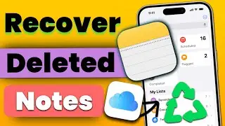 How to Recover Deleted Notes on iPhone, iPad, and iCloud? Recover Deleted Notes from iCloud ✅ New ✅