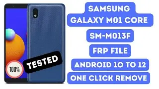 Samsung M01 Core FRP Bypass One Click | Android 10 to 12 Tested Working 100% 2022 FREE Method