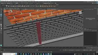 Modeling a Brick Wall in Autodesk Maya 2024, Part 4