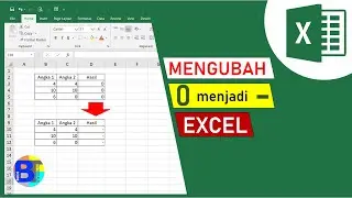 Cara Mengubah Angka NOL 0 menjadi tanda Strip (-) di excel