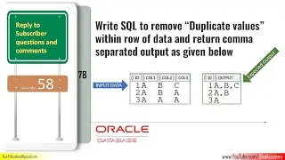 Subscriber Comments Reply Video 58 | SQL to remove duplicate values within row of data