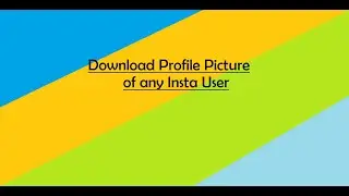 Instagram profile picture download using Python