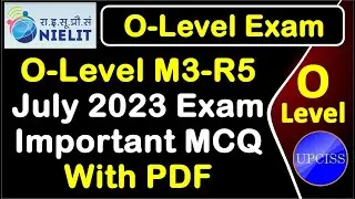 O-Level M3 R5 | Theory Exam | 50 Important MCQ Theory Exam Questions with Answer | UPCISS