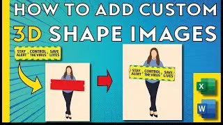 How to add custom shape Image in Microsoft Excel and Word
