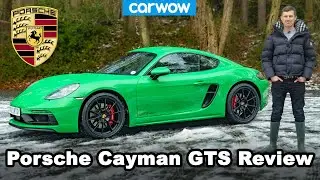 Porsche Cayman GTS 2021 review - 0-60mph, 1/4-mile & drifted in snow!