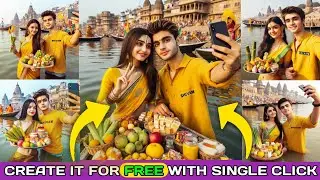 New Chhath Puja Couple Selfie Ai Photo Editing | Chhath Puja Ai Photo | Couple Ai Photo Editing