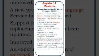 angular11 features @ensolutions5210  #angularjs #angular12 #angular6 #angular8 #angular13