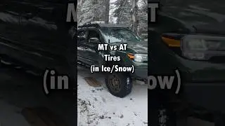 Mud Terrain Tires VS All Terrain! Which is Better in Ice/Snow?!?!