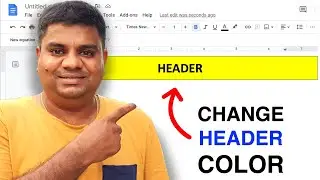 How to change Header Color in Google Docs