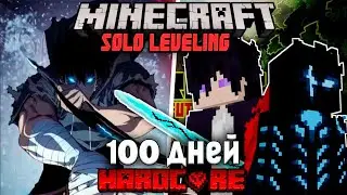 I Survived 100 Days of SOLO LEVELING in Hardcore Minecraft!