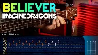 BELIEVER - Imagine Dragons - Guitar Tutorial TABS | Guitarra Cover Christianvib