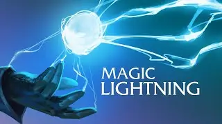 How to paint MAGIC LIGHTNING and ELECTRICITY - Art tutorial