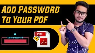 🔥 How To Set Password 🔐 in  PDF File In Mobile | Add Password In Pdf File  | Share Pdf With Password