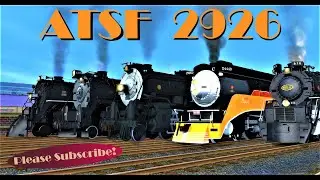 [Trainz Race] ATSF 2926 Vs. SP GS-4, MILW S-3, WM J1 and C&O J3a!