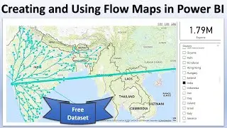 Creating and Using Flow Maps in Power BI with Free Dataset