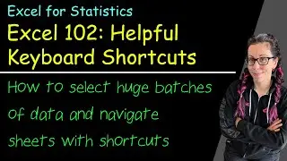 Excel for Stats 102: Extremely Helpful Keyboard Shortcuts