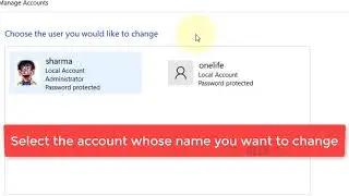 How to Change User Account Name in Windows 11