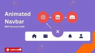 Create an Animated Navbar with HTML and CSS - A Beginner's Guide #2 | @CodeSmoker