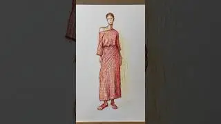 Fashion Sketch With Pens