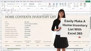 Ready To Use Home Inventory Template For Excel 365