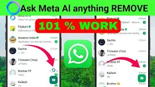 Whatsapp Meta Ai Kaise Hataye | WhatsApp Me Ask Meta Ai Anything Ko Kaise Hataye