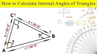 How to Calculate of Interior Angles of a Triangles| Interior Angle Measure of a Triangle| Angles