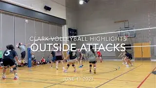 Clark Volleyball Highlights Outside Attacks June 11 2023   HD 720p   HD 1080p