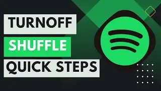 How to Turn Off Shuffle on Spotify !