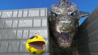 🤩Robot Pacman Vs 🐲Godzilla