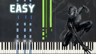 Black Suit Theme Spider Man 3 Piano Tutorial