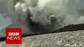 Moment BBC crew caught up in Mount Etna volcano eruption - BBC News