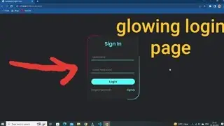 How To Design Animated Login Form Using HTML & CSS || Step By Step Web Development Tutorial