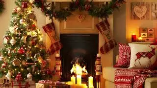 Cozy Festive 2023 Christmas Fireplace 🎄🔥 Crackling Fireplace [No Music] Christmas 2023