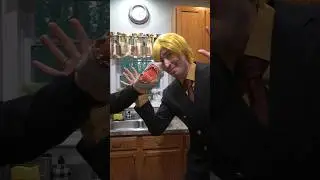 Sanji and Shark Puppet Cook Pizza #sanji #onepiece #anime @itsKingChris