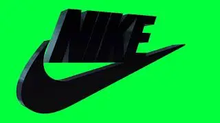 Nike Swoosh Green Screen Logo Loop Chroma Animation