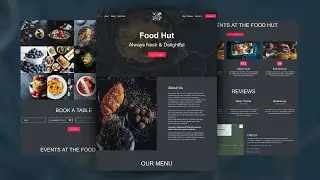 Responsive Food Website Design Using HTML CSS Bootstrap & JavaScript | Restaurant Website HTML CSS