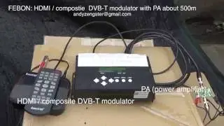 FEBON Wireless HDMI INPUT DVB-T Modulator  transmitter about 500m