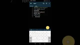 Python turtle code | python tutorial using pydroid app beautiful turtle design
