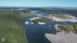 ЯКУТИЯ ЛЕТОМ. Река ТУОСТАХ с высоты птичьего полёта. Верхоянский район. DJI MAVIC