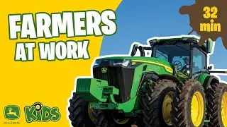 John Deere Kids | Real Tractors & Farmers at Work with Music & Song 👩🏽‍🌾 🚜 🎶