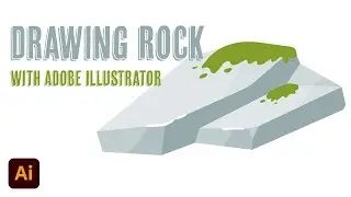 How to Draw Rock and Green Mold with Adobe Illustrator
