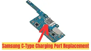 How to Replace Samsung Tab Type-C Charging Connector #repair #replacement #soldering