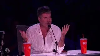 America's Got Talent 2017 | Mel B SOAKS Simon After Rude Joke