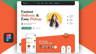 Food Delivery Website Ui UX Design in Figma - Speed Art